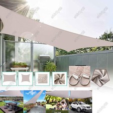 Sonnensegel WASSERDICHT Sonnenschutz Windschutz UV-Schutz Dreieck Rechteck DHL