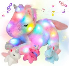 LED Musical Plüsch Einhorn