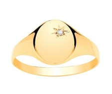 Damen Diamant Siegelring