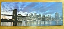 120cm x 45cm Large XXL Manhattan Bridge Bild foto Frame Wand new york usa