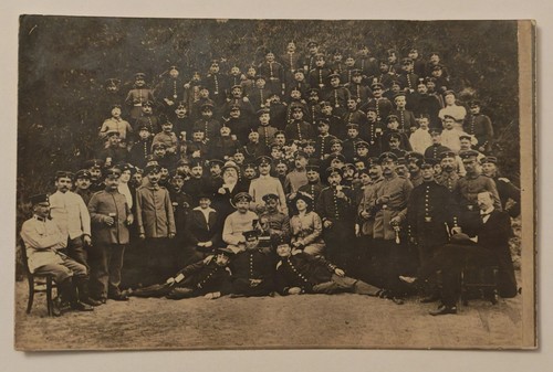 Ww1 soldaten fest bier - ak,