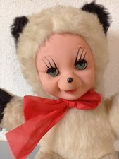 original DDR Gummigesicht Plüschtier Kuscheltier Katze/Kater Fabelwesen ca 49 cm