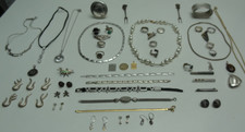 Silber-Schmuck 525 Gr. 800 835 925 950 Armbänder Collier Ringe Konvolut Sammlung