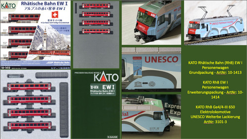Kato 3101 rhb - 3101-3, ge4/4-iii