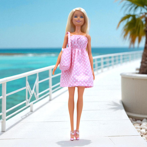 Barbie sommerkleid rosa - barbie,