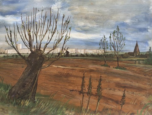 Blick auf rostock - blick, 1977