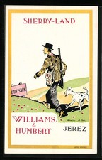 Künstler-AK Reklame für Sherry Williams & Humbert aus Jerez 