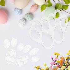 Osterhasen-Fußabdruck-Schablo