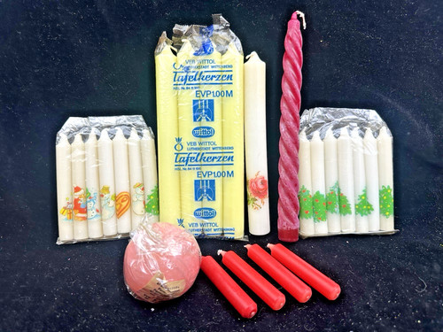 Ddr kerzen konvolut - 25, stück