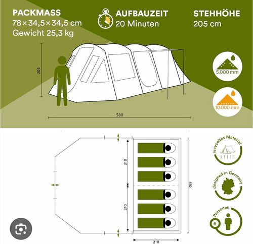 Skandika nordland tunnelzelt - skandika,