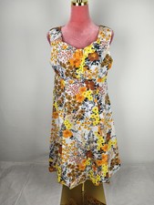 Kleid Conrads Vintage Gr. 44 (36/S/38/M/40/L) Blumen Schweden midi retro dress