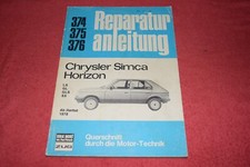 Reparaturanleitung Reparaturhandbuch Chrysler Simca Horizon ab 1978