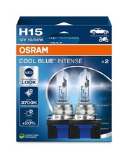 2 Glühlampen H15 12V 55 15W PGJ23t-1 OSRAM COOL BLUE® INTENSE Next Gen für PKW