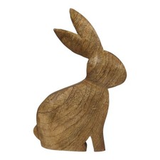 Hase aus Holz 20,5cm massiv