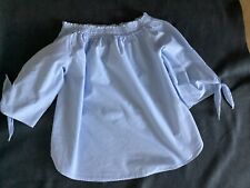 H & M Bluse Damen Blau/Weiß gestreift Größe 36