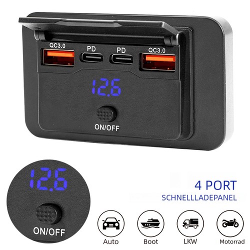 12v usb auto kfz - qc, pd