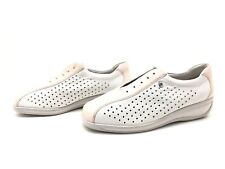 Ara Soft Damen Halbschuhe Gr. 39 Schnürschuhe Freizeitschuhe Komfortschuhe Weiß