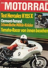 M7211 + Test HERCULES K 125 X + schwedische Militär-Kräder + MOTORRAD 11/1972