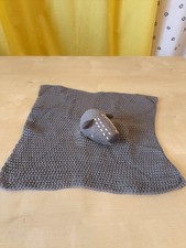 Schmusetuch Dachs Strick grau