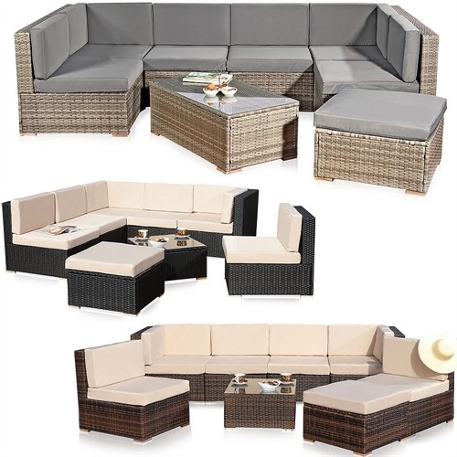 Xxl rattanmöbel gartenset - xxl,