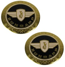 2x Emblem Aufkleber rund 64mm
