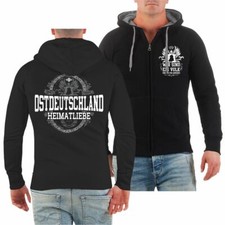 Herren Männer Kapuzenjacke Ostdeutschland Heimatliebe Größe S - 8XL DDR nva
