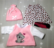 Set Puppenkleidung Handmade Re born Pullover Hose Mütze Baby puppe 43 - 46 cm