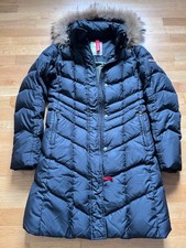 Bogner Fire & Ice Daunen Mantel Kurzmantel Gr. 36 Kapuze mit Echtfell  