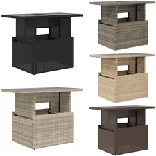 Polyrattan Beistelltisch Rattan Tisch Gartentisch Balkontisch Loungetisch Möbel