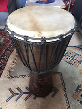 Afrikanische Trommel 60cm hoch, Bongo Djembe Durchmesser 26 cm Holz/Leder