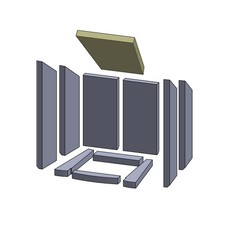 Heizgasumlenkplatte 287 x 245