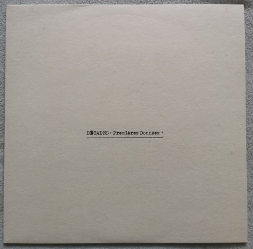 Décades premières - décades, –