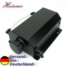 Universal 2L Aluminium Auto Motoröl Catch Can Reservoir Tank 2000ML Schwarz