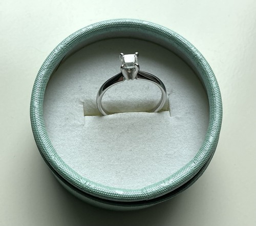 Solitär diamantring ct - diamantring,