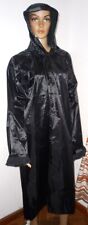 PVC Regenmantel schwarz Glanz  Gr. 3XL  mit Kapuze Regen mantel