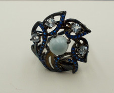 Larimar, Topas - Ring