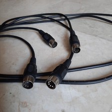 2x Vintage Mikrofon Audio Kabel je 3 Meter