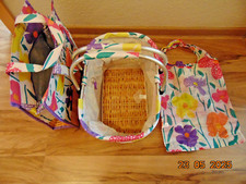 SET AUS FALTKORB ; KÜHLTASCHE ; FALTSHOPPER : ANHÄNEGER - EINKAUFSCHIP