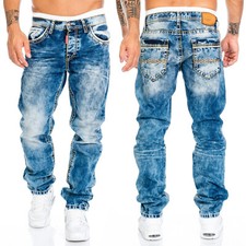 Cipo & Baxx Herren Jeans Regular Fit Hose Dicke Nähte Jeanshose Mens Pants
