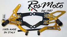 TRITTBRETTER HINTEN REARSETS KAWASAKI ZX6R 05-15 Gold-Schwarz