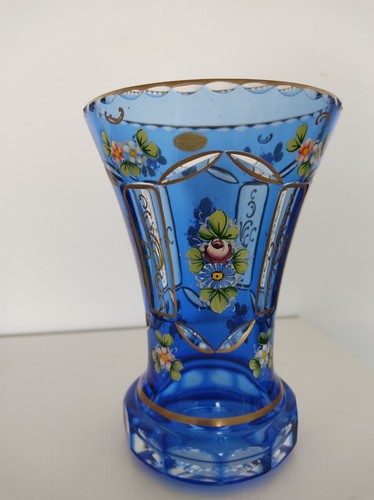 Böhmische bleikristallvase - böhmische,