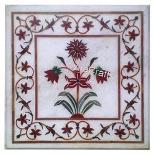 Viereckig Weiß Marmor Kaffee