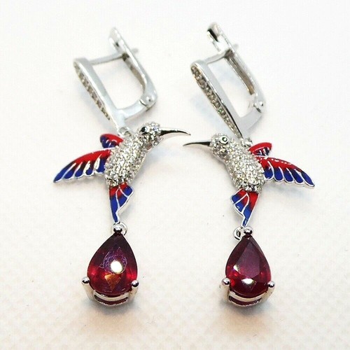 Rubin rot blau emaille - rot,