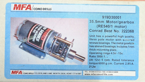 Mfa como drills getriebemotor - como,