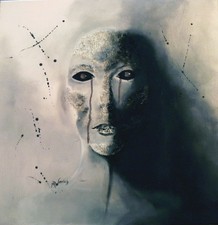 Nebelzeichen-Acryl-Leinwand-St