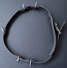 Hundegeschirr: 1 Hundeführergurt, 1 Leine, 2 Kurzführer, Leder black, gebraucht