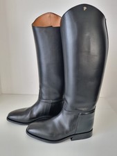 Petrie Reitstiefel Stiefel Windsor Größe UK 7 1/2 XW EU 41 schwarz Leder lang
