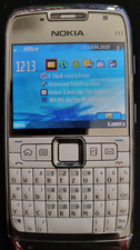 Nokia E Series E71 (E71-1), RM-346, Silber, Tastatur weiß, Sammlerstück