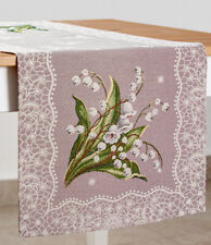 Gobelin Tischläufer Tischdecken Gobelindecke 37x98cm Maiglöckchen Osterdeko