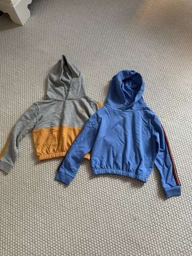 Cropped hoodie blau und - x,